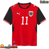 Camisa de Futebol Áustria Michael Gregoritsch #11 Equipamento Principal Mundo 2026 Manga Curta